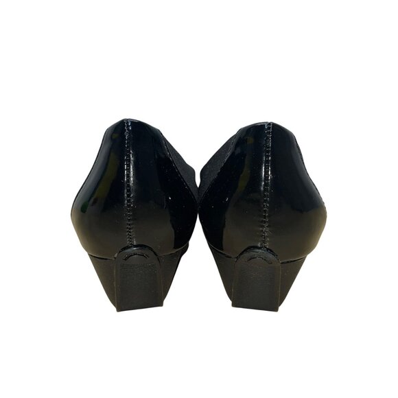 Circa Joan & David Women’s Black Fabric Upper Wedge Pumps Size 7M - Picture 5 of 10